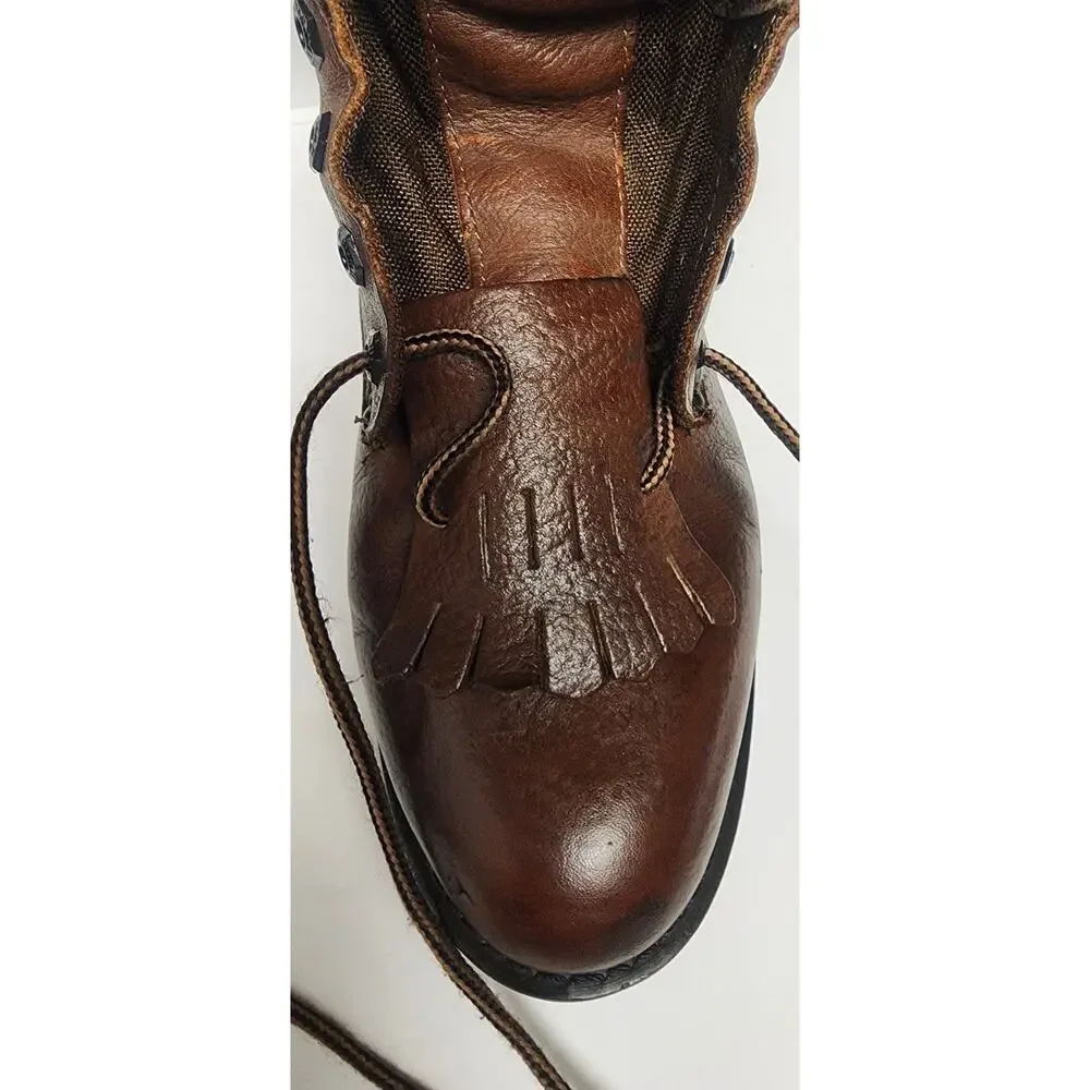Rhino Men's Brown Leather  Lace Up Boots  Size 9.5